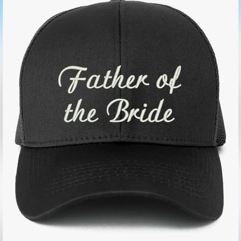 Father of the Bride Black Cap
Every proud Girl Dad needs this for their wedding